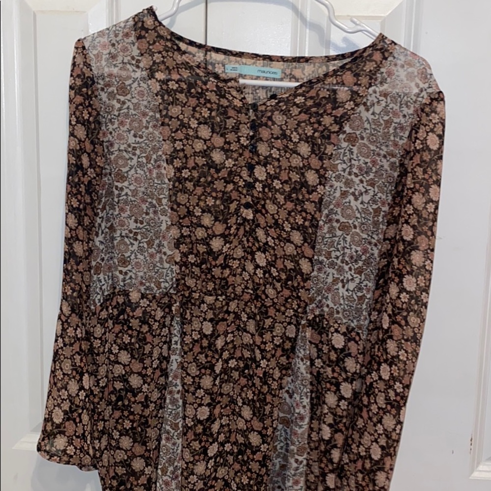 floral long sleeve shirt